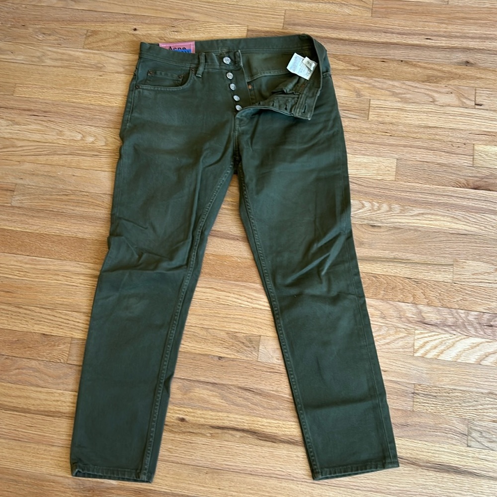 Mamba Jean - acne - green size 30/32 men’s button up
